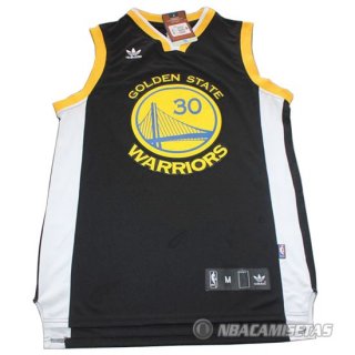 Camiseta retro de Curry Negro Golden State Warriors Revolution 30