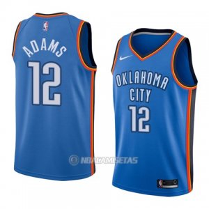 Camiseta Oklahoma City Thunder Steven Adams #12 Icon 2017-18 Azul