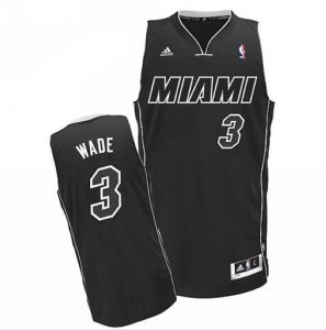 Camiseta Miami Heat Wade #3 Negro