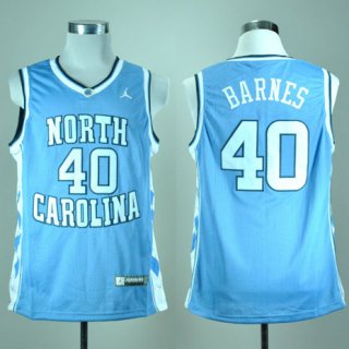 Camiseta Barnes North Carolina Tar Heels #40 Azul