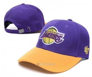 NBA Los Angeles Lakers Sombrero Violeta Amarillo