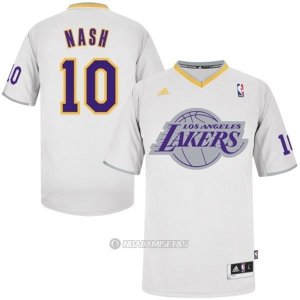 Camiseta Nash Los Angeles Lakers #10 Blanco