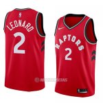 Camiseta Toronto Raptors Kawhi Leonard #2 Icon 2018 Rojo