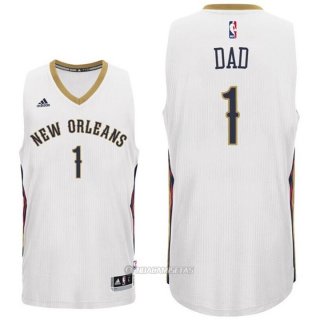 Camiseta Dia del Padre New Orleans Pelicans Dad #1 Blanco