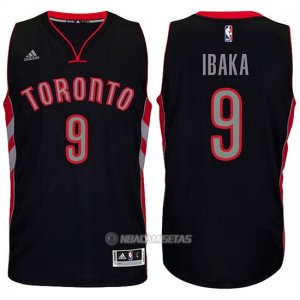 Camiseta Toronto Raptors Ibaka #9 Negro 2016-17