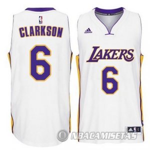 Camiseta Los Angeles Lakers Clarkson #6 Blanco