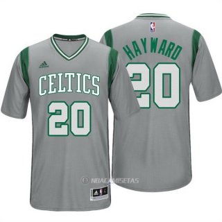 Camiseta Manga Corta Boston Celtics Hayward #20 Gris