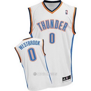 Camiseta Oklahoma City Thunder Westbrook #0 Blanco