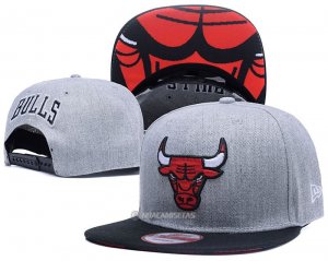 NBA Chicago Bulls Sombrero Gris Negro