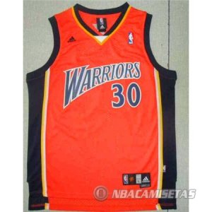 Camiseta Golden State Warriors Retro Curry #30 Naranja