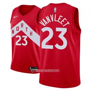 Camiseta Toronto Raptors Fred Vanvleet #23 Earned 2018-19 Rojo