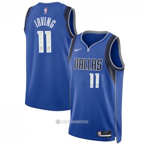 Camiseta Dallas Mavericks Kyrie Irving #11 Icon 2022-23 Azul
