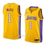 Camiseta Los Angeles Lakers Javale Mcgee #1 Icon 2018 Amarillo