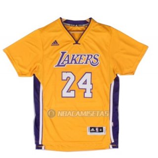 Camiseta Manga Corta Los Angeles Lakers Bryant #24 Amarillo