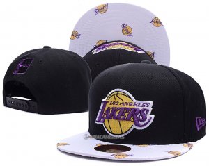 NBA Los Angeles Lakers Sombrero Negro Blanco