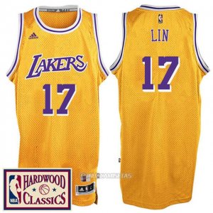 Camiseta Retro Los Angeles Lakers Lin #17 Amarillo 2016-17