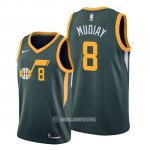 Camiseta Utah Jazz Emmanuel Mudiay #8 Earned Verde