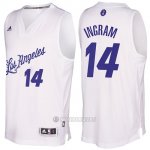 Camiseta Navidad Los Angeles Lakers Brandon Ingram #14 Blanco