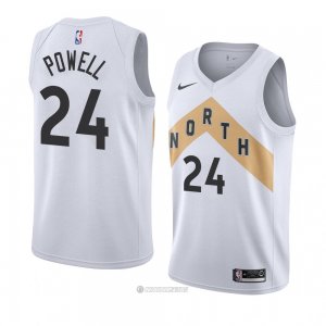 Camiseta Toronto Raptors Norman Powell #24 Ciudad 2018 Blanco