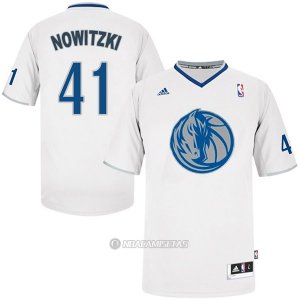 Camiseta Nowitzki Dallas Mavericks #41 Blanco