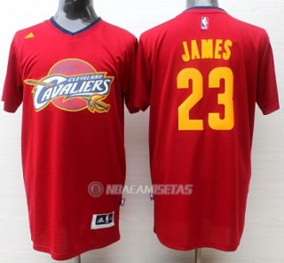 Camiseta Manga Corta Cleveland Cavaliers James #23 Rojo