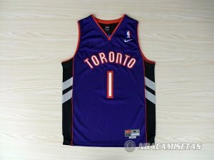 Camiseta Toronto Raptors McGrady #1 Purpura negro