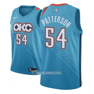 Camiseta Oklahoma City Thunder Patrick Patterson #54 Ciudad 2018-19 Azul