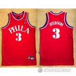 Camiseta Philadelphia 76ers Phila Iverson #3 Rojo