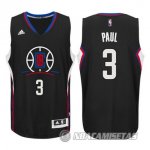 Camiseta Los Angeles Clippers Paul #3 Negro