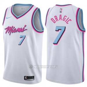 Camiseta Miami Heat Goran Dragic #7 Ciudad 2017-18 Blanco