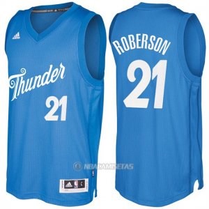 Camiseta Navidad Oklahoma City Thunder Andre Roberson #21 Azul