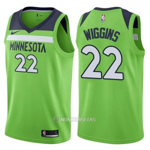 Camiseta Minnesota Timberwolves Andrew Wiggins Statement #22 2017-18 Verde