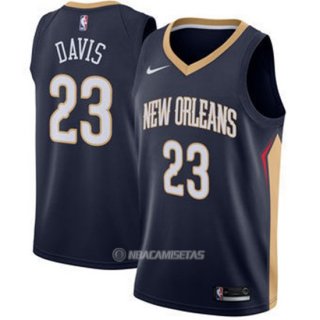 Camiseta New Orleans Pelicans Anthony Davis Icon #23 2017-18 Azul