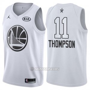 Camiseta All Star 2018 Warriors Klay Thompson #11 Blanco