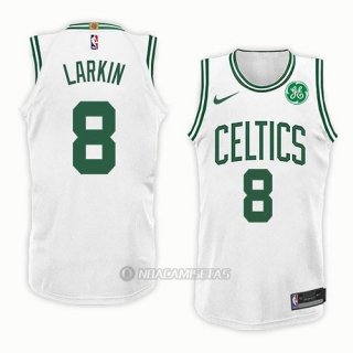 Camiseta Boston Celtics Shane Larkin #8 Association 2018 Blanco