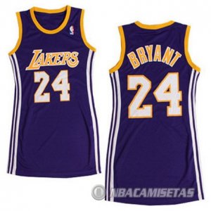 Camiseta Mujer de Bryant Los Angeles Lakers #24 Purple