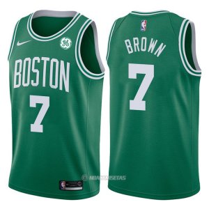 Camiseta Autentico Boston Celtics Brown #7 2017-18 Verde