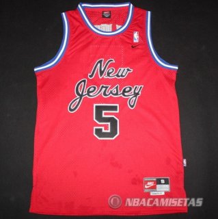 Camiseta Brooklyn Nets Kidd #5 Rojo