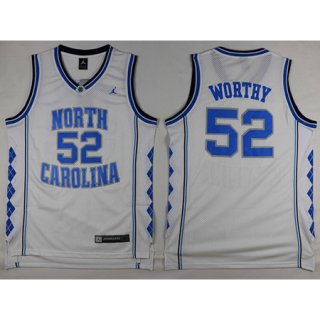 Camiseta NCAA Worthy Carolina #52 Blanco