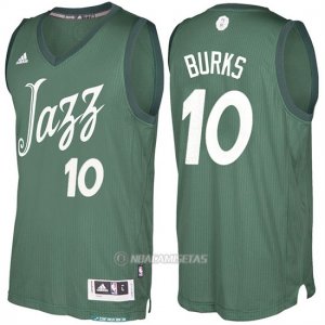 Camiseta Navidad Utah Jazz Alec Burks #10 Veder