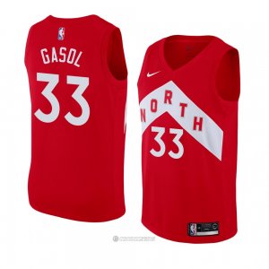 Camiseta Toronto Raptors Marc Gasol #33 Earned 2018-19 Rojo