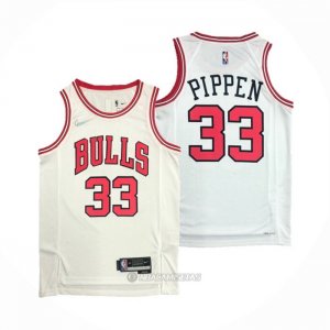 Camiseta Chicago Bulls Scottie Pippen #33 Mitchell & Ness 1996-97 Negro2