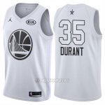 Camiseta All Star 2018 Warriors Kevin Durant #35 Blanco