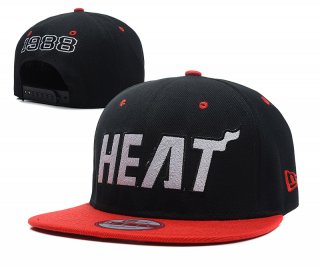 NBA Miami Heat Sombrero Negro Rojo 2013