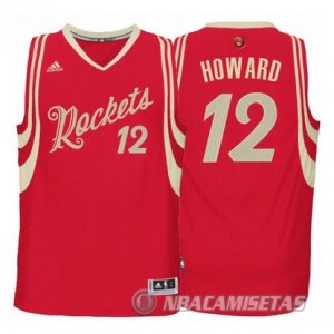 Camiseta Houston Rockets Howard Navidad #12 Rojo
