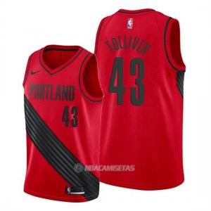 Camiseta Portland Trail Blazers Anthony Tolliver #43 Statement Rojo