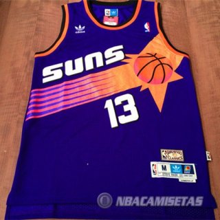 Camiseta Phoenix Suns Nash #13 Purpura