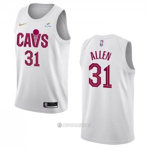Camiseta Cleveland Cavaliers Jarrett Allen #31 Association 2022-23 Blanco
