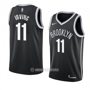 Camiseta Brooklyn Nets Kyrie Irving #11 Icon 2019-20 Negro