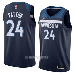 Camiseta Minnesota Timberwolves Justin Patton #24 Icon 2018 Azul